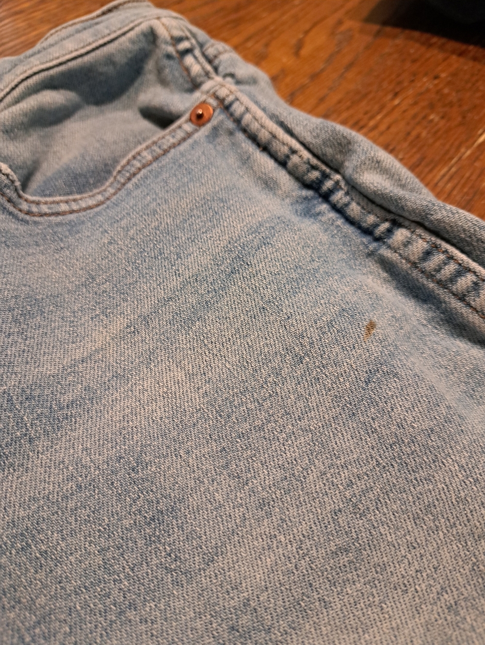 Waist Size 28 Madewell Stovepipe Denim Blue Jeans Casual Pants with Pockets - Picture 3 of 3